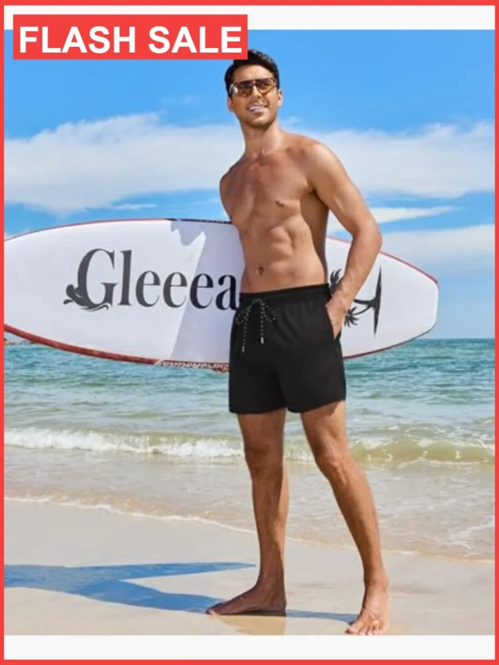 5in Mens Swim Trunks with Compression Liner Quick Dry Board Shorts